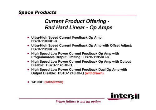 Space Products Radiation Hardened Power ... - Protec GmbH