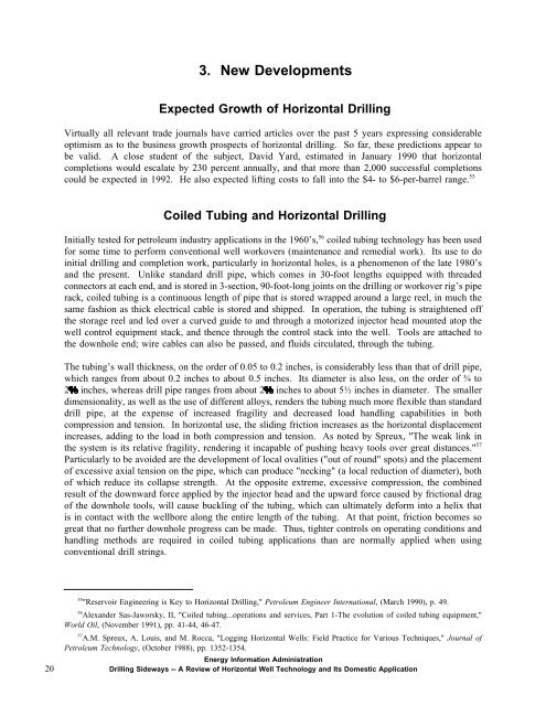 Drilling Sideways -- A Review of Horizontal Well Technology ... - EIA