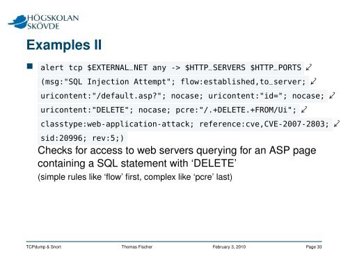 TCPdump & Snort - Intrusion Detection Systems