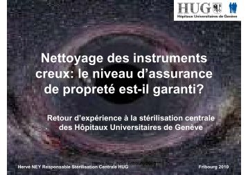 Nettoyage des instruments Nettoyage des instruments creux: le ...