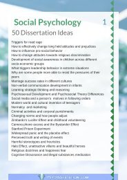 dissertation ideas for forensic psychology