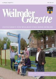 Weilroder Gazette Mai/Juni 2018