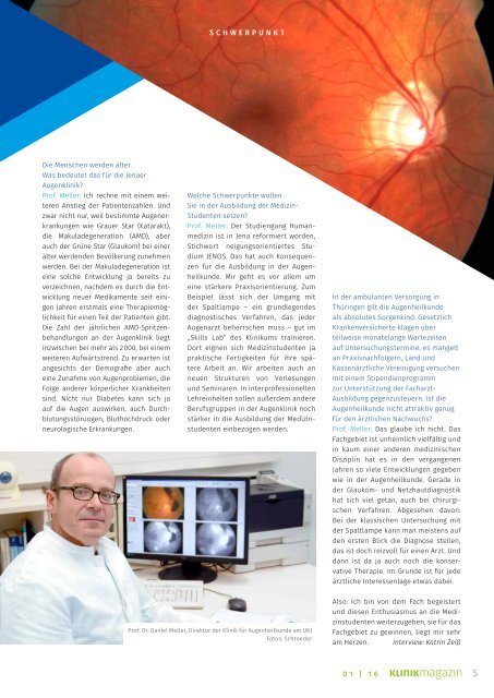 UKJ-Klinikmagazin 1/2016