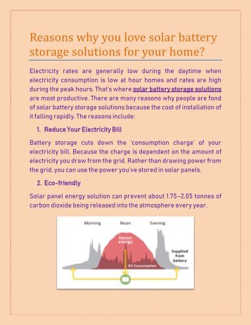 Reasons why you love solar battery storage solutions for your home