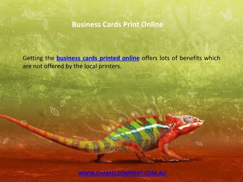 Business Cards Print Online