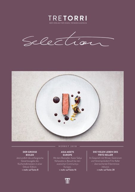 Tre Torri Verlagsprogramm - Selection - Herbst 2018