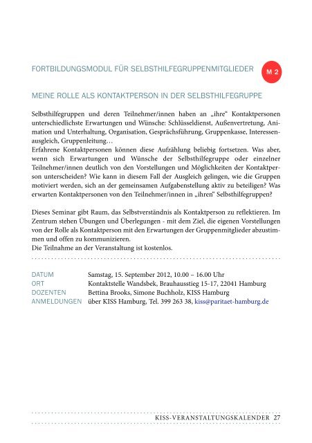 Titel SHZ 124.indd - bei KISS Hamburg