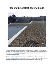 Tar and Gravel Flat Roofing Guide