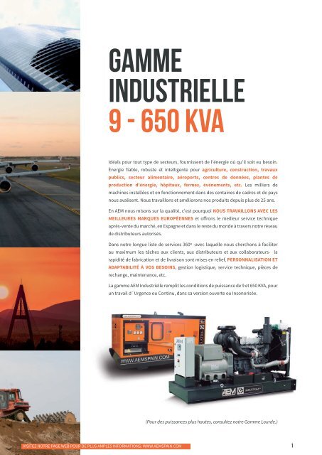 2018 - Gamme Industrielle catalogue - FR