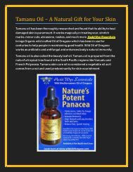 Tamanu Oil – A natural gift for your skin
