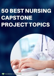ideas for msn capstone projects