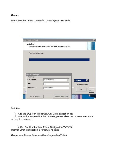 NetTrade Troubleshooting Guide - GoFrugal Technologies