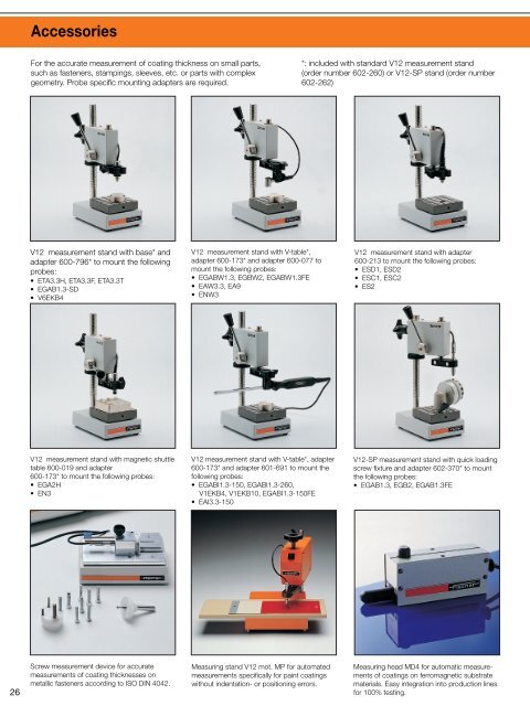 Characteristic values and technical data of ... - vernier sales, inc.