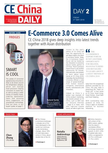 CE China Daily 2018 - Day 2 Edition