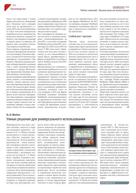 FLEISCHWIRTSCHAFT Russia 1/2018