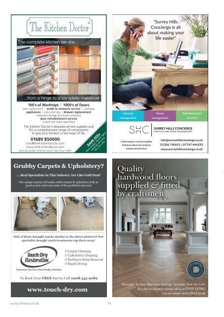 Surrey Homes | SH43 | May 2018 | Restoration & New Build supplement inside