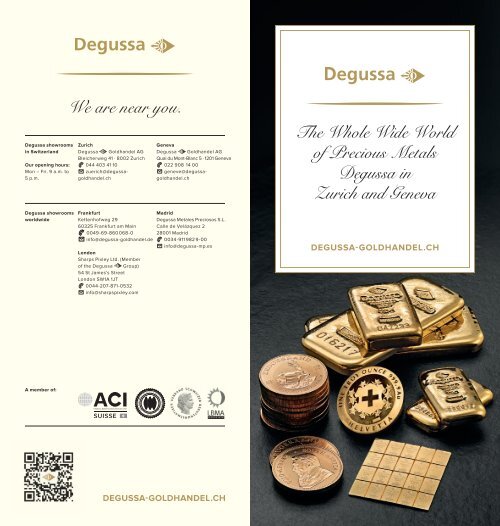 Degussa-Goldhandel - Die ganze Welt der Edelmetalle EN