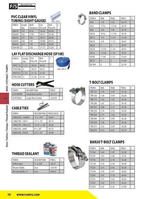 2018 Equipment & Parts Catalog