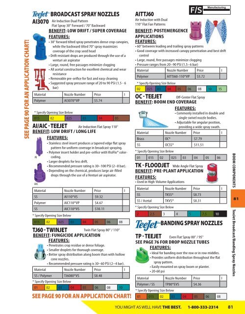 2018 Equipment & Parts Catalog