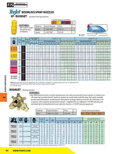 2018 Equipment & Parts Catalog