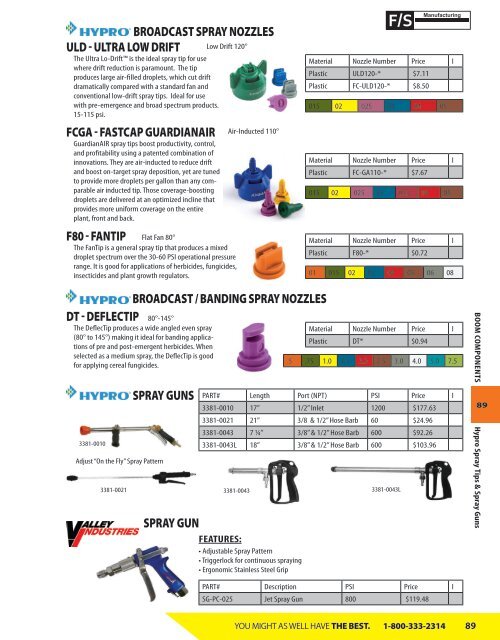 2018 Equipment & Parts Catalog