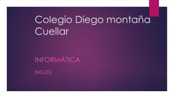 Colegio Diego montaña Cuellar tania