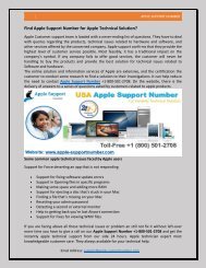 Find Apple Support Number for Apple Technical Solution?