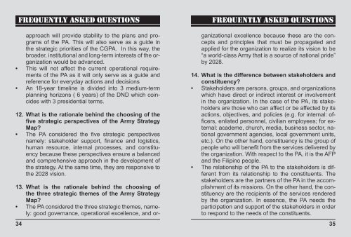 ARMY TRANSFORMATION ROADMAP 2028 - Philippine Army