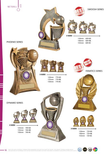 2018 Some Really Different Netball Trophies