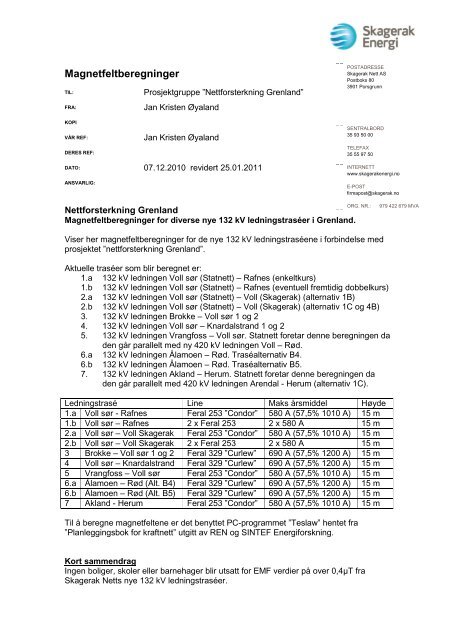 vedlegg 10, magnetfeltberegninger 132 kV (.pdf) - Statnett