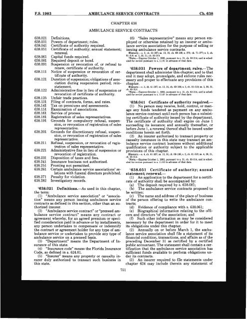 Florida Statutes 1983, Volume 3 - Florida State University College of ...
