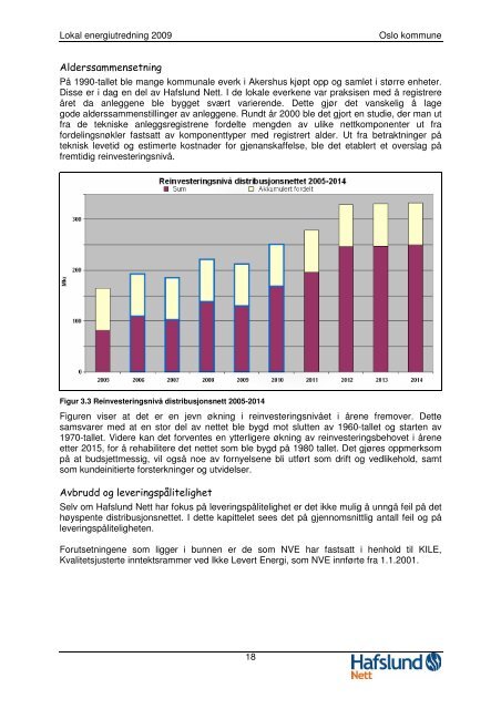 Lokal energiutredning 2009 for Oslo kommune - Hafslund Nett