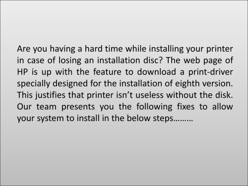 Easy Steps To Install A Printer Without The Disc