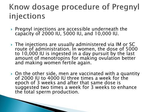 Treat your Infertility Disorder with help of HCG Pregnyl 10000 IU 5000 IU Injections