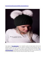 stylish  Fur pompom beanie for fashion accessories