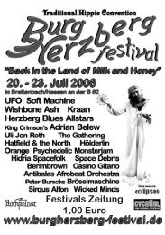 Back in the Land of Milk and Honey - Burg Herzberg Festival