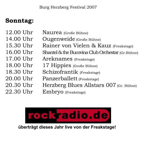 2007 - Burg Herzberg Festival