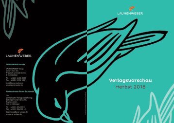 LAUNENWEBER Verlagsvorschau Herbst 2018
