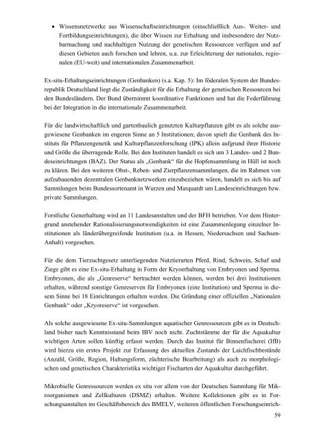 Forschungsarbeiten zum Thema Biodiversität aus den ... - Genres