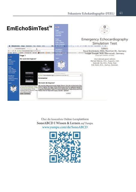FEEL und Reanimationsultraschall, Fokussiertes Echo im Life Support. Ihr Einstieg? (Online Auflage).
