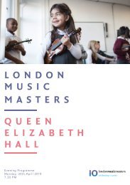 Showcase Brochure May 2018 LMM Queen Elizabeth Hall LMM10 FV