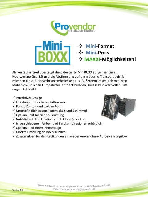 Produktkatalog Provendor GmbH_2018-05-04