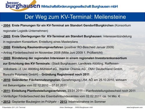 Übersichtplan KV-Terminal (Stand Februar 2011) - WiföG Burghausen