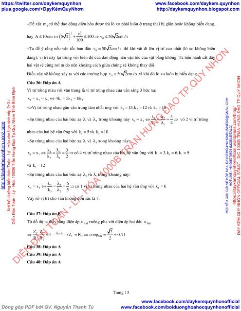 Bộ đề thi thử THPT QG 2018 Các môn TOÁN - LÍ - HÓA Các trường THPT Cả nước CÓ HƯỚNG DẪN GIẢI (Lần 21) [DC04052018]