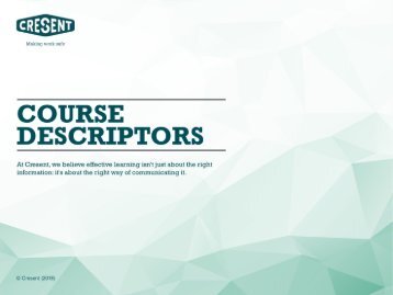 Cresent - Training Course Catalogue