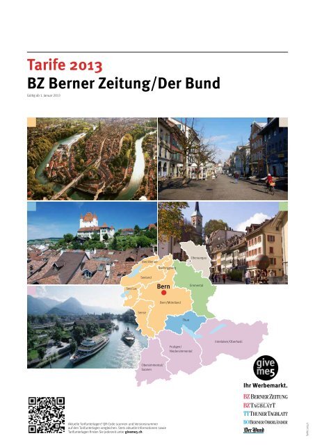 Tarife 2013 Bz Berner Zeitung Der Bund Mytamedia