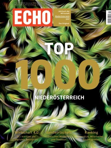 Top1000 Unternehmen in Nienderösterreich 2017