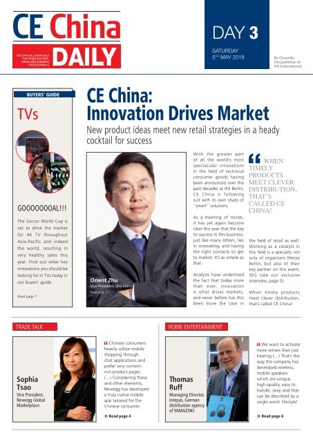 CE China Daily 2018 - Day 3 Edition