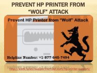 Prevent HP Printer from Wolf Attack