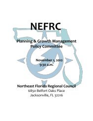 NEFRC Planning & Growth Committee - Northeast Florida Regional ...